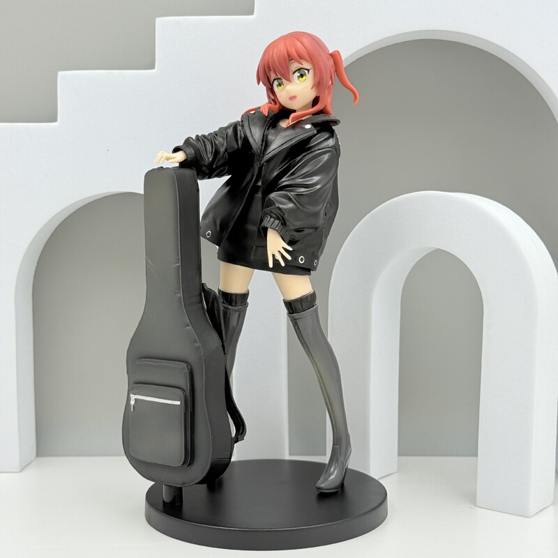 跨境新品 孤独摇滚吉他 站姿手办 二次元美少女动漫潮玩模型摆件|undefined