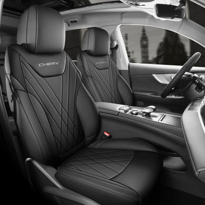 All-Inclusive Special Seat Cover, Car | Modelə uyğun (Original) oturacaq örtükləri - mysterious-black-standard-edition-eq7-shuxiangjia-special-five-seater-rear-half-surround