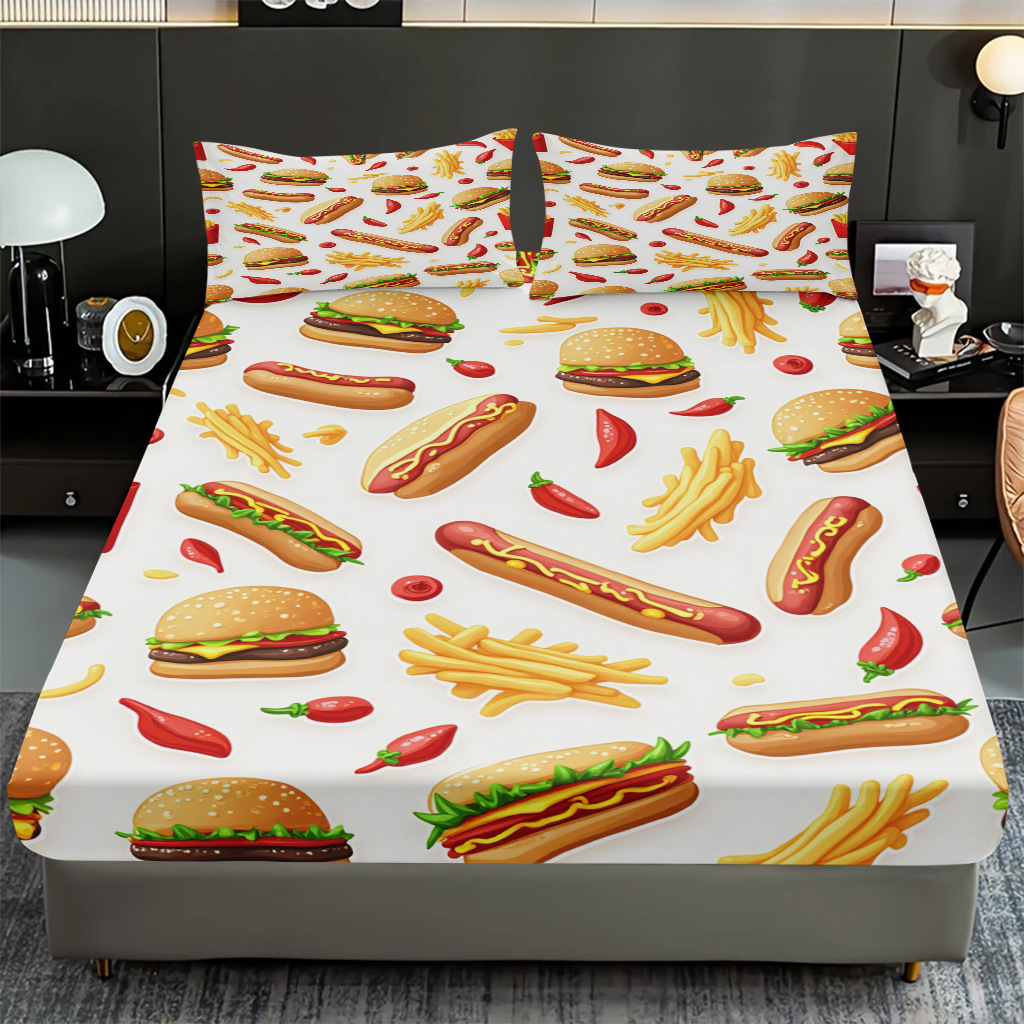 Nuevo conjunto de cama de impresión digital 3D transfronteriza, el fabricante de la fuente puede conectarse con TEMU / JIT para hacer una imagen