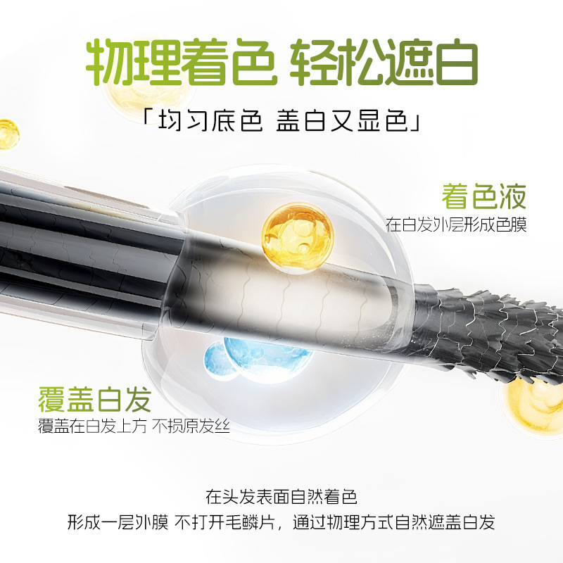 养颜仕美发笔一次性补染笔不沾头皮美发补色笔防水防汗速干美发棒|undefined