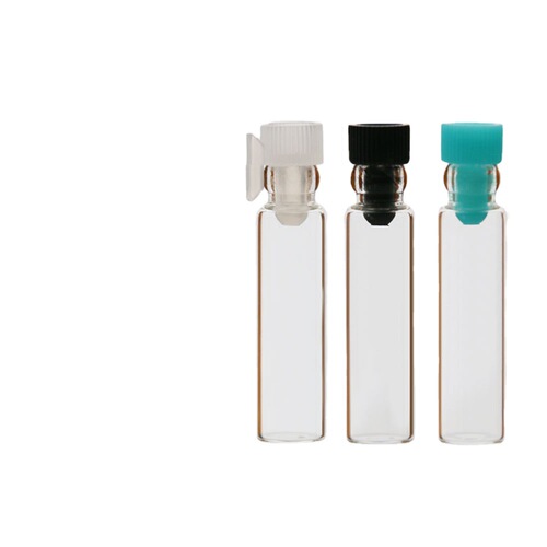 Mini Portable Slender Sample Perfume Bottle 2ml with Stick Glass Test Tube Perfume Bottle with Divider Glass Spray Bottle