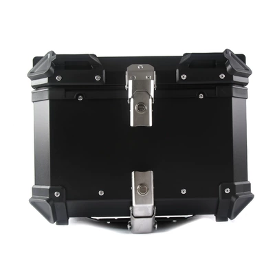 Storage Box, Motorcycle trunk - 45l-flat-style-quick-release-black