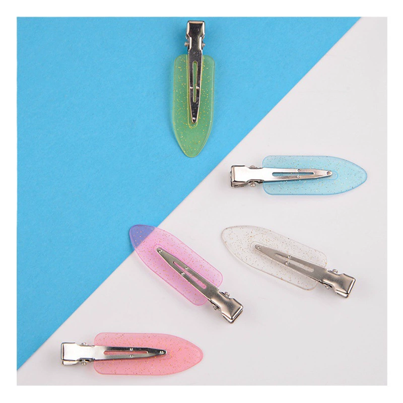 Южная Корея DIY кремовый зажим бесшовная шпилька летняя боковая шпилька Утконос макияж челка зажим сломанная заколка для волос головной убор