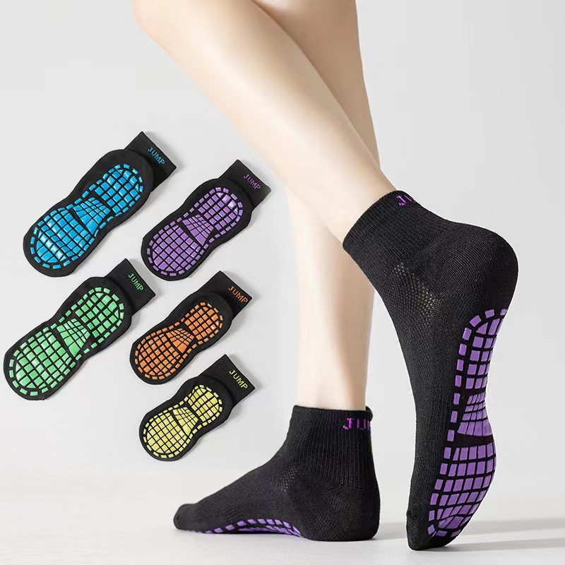 Calcetines de piso trampolín antideslizante dispensar niños adultos interior Delgado parque infantil educación temprana padres e hijos Calcetines