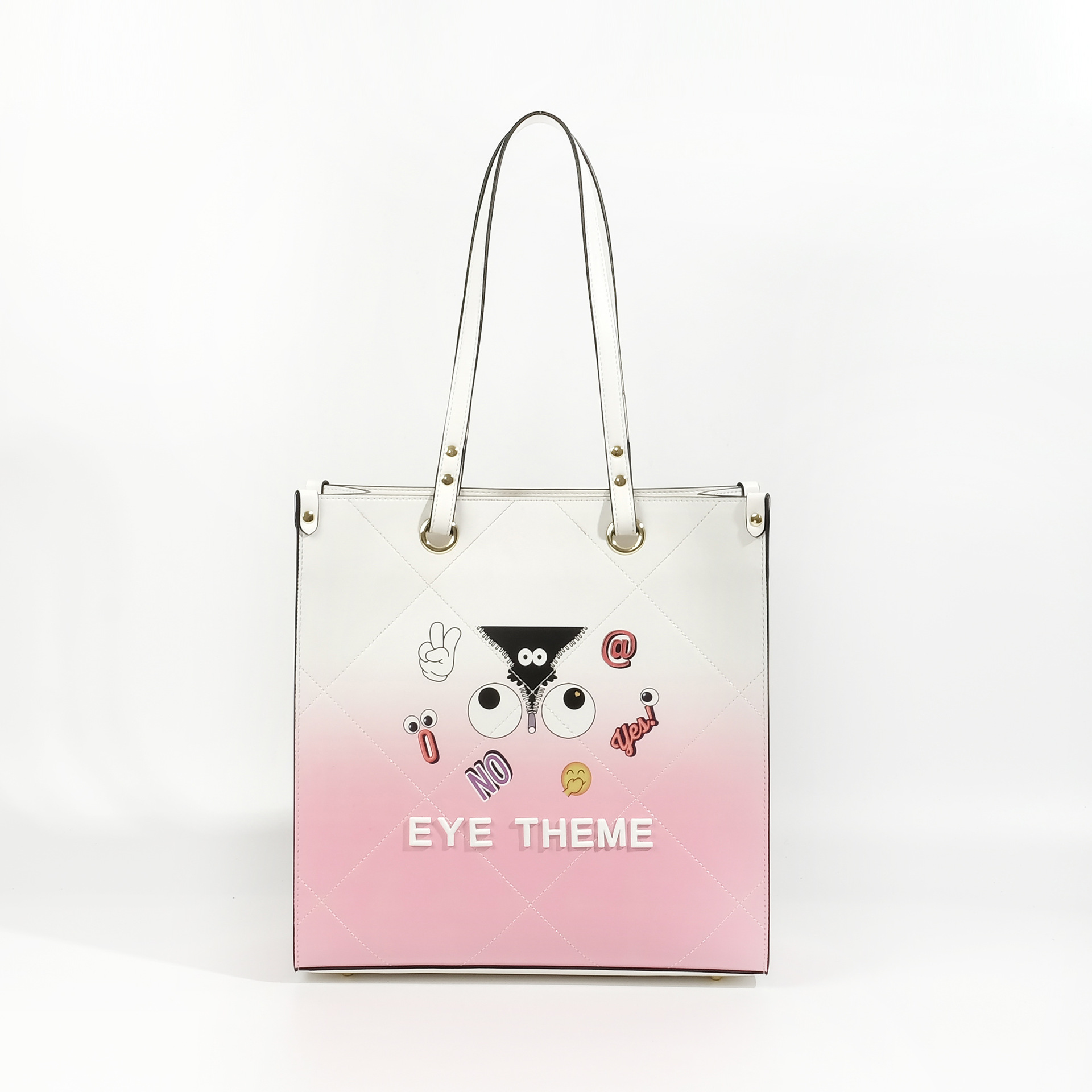 Bolsa de archivo de cremallera de gran tamaño de dama TOT para viajar impresión de alta capacidad de moda bolso de hombro graffiti 2648 #