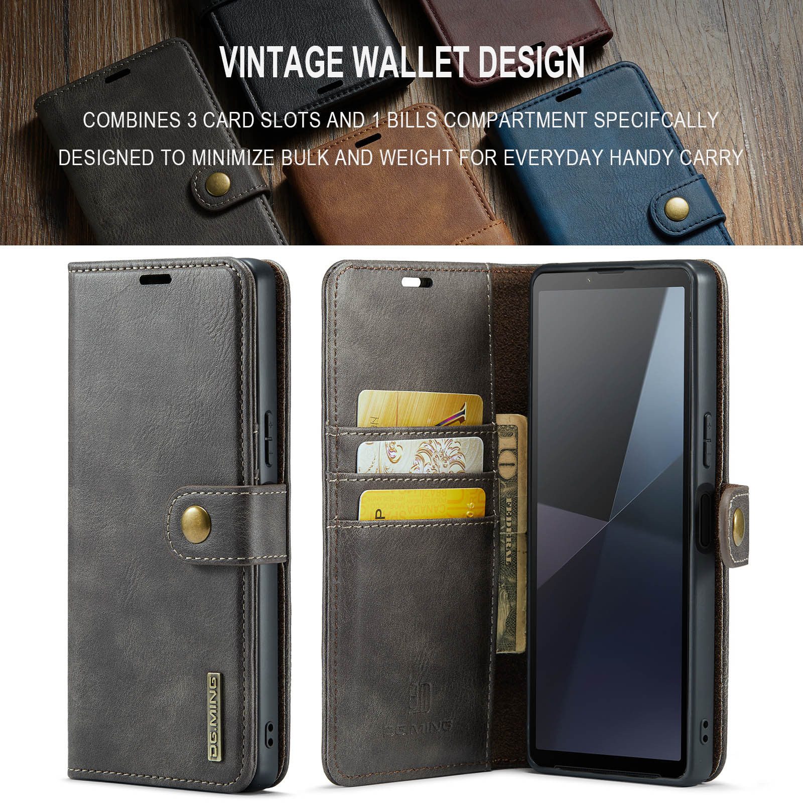For Sony Xperia 10 VI Mobile Phone Case Xperia 1 VI 2-in -1 Split Leather Case 2024_voghion.com