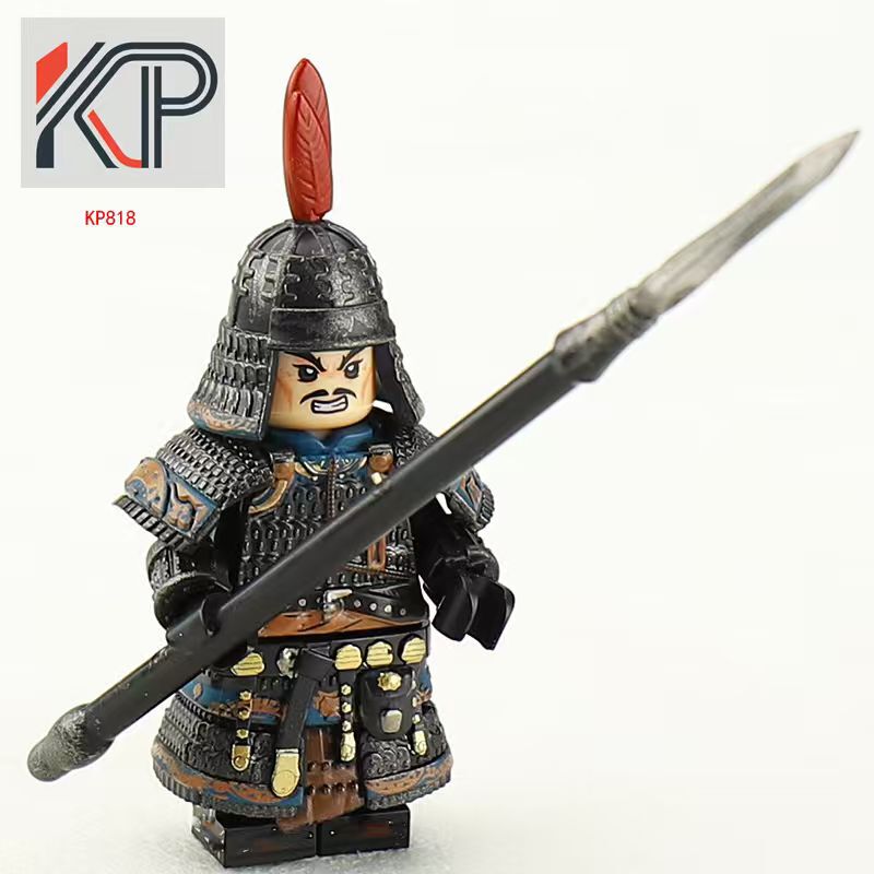 第三方古代军事头巾版陇右军士兵KP813-815积木人仔玩具跨境袋装|undefined