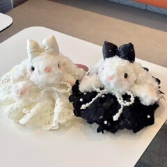 可爱垂耳兔子毛绒玩偶挂饰少女心包挂件女生生日礼物邦尼小兔子