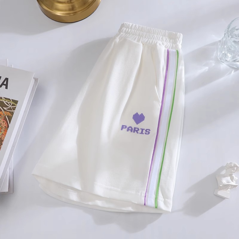 Sommer-Shorts für Mädchen 2023 neue koreanische Version von Zhongda, lässige Sporthosen für Schüler, stylische Hosen mit weitem Bein_voghion.com