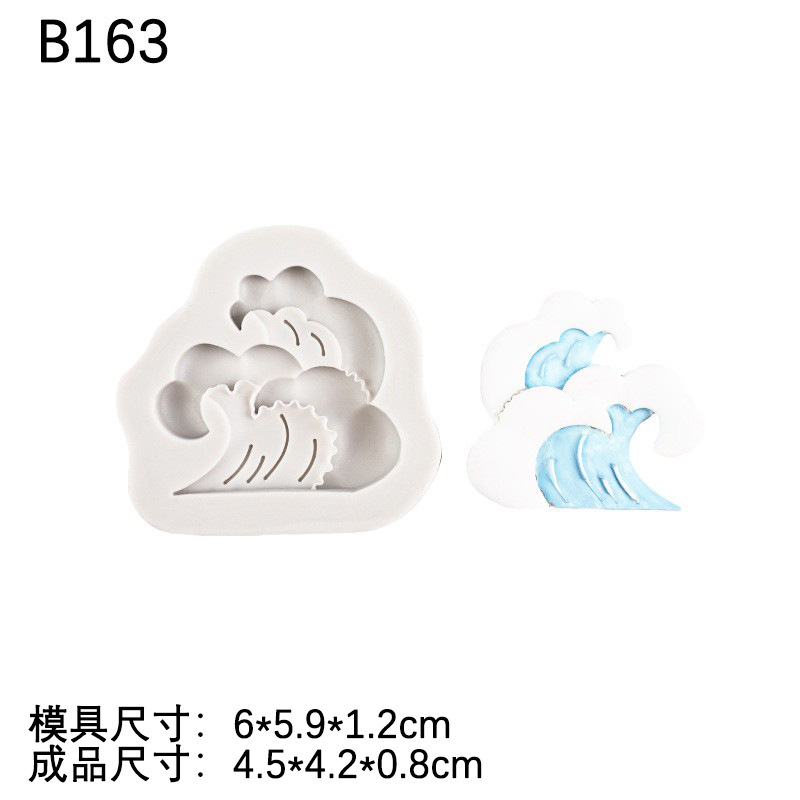 Año Nuevo estilo chino auspicioso dragón spray hornear fondant cake decoración montaña edificio casa chocolate molde de silicona