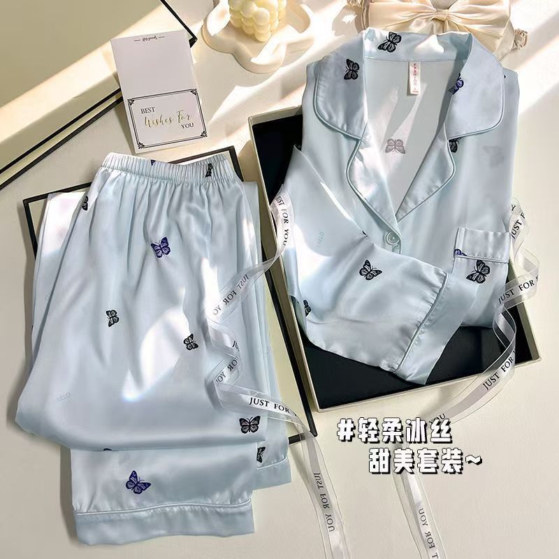 Demi-season silk pijama