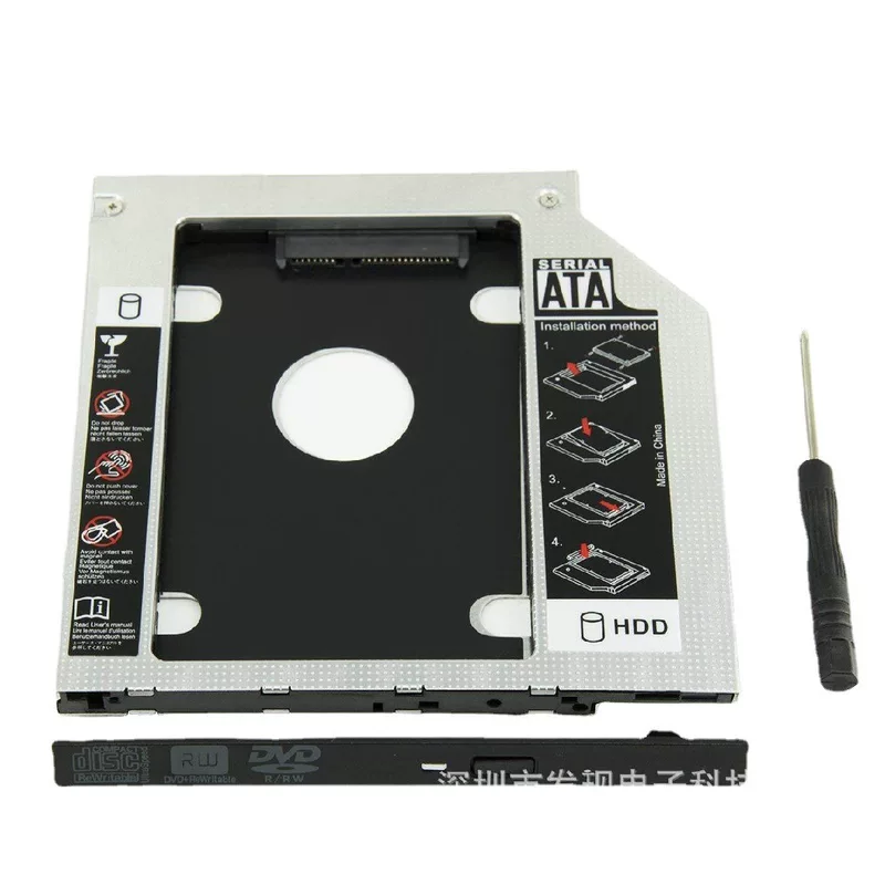 9.5 12.7mm Notebook Light Drive Hard Disk SATA Hard Drive Stand SECOND HDD CADDDY