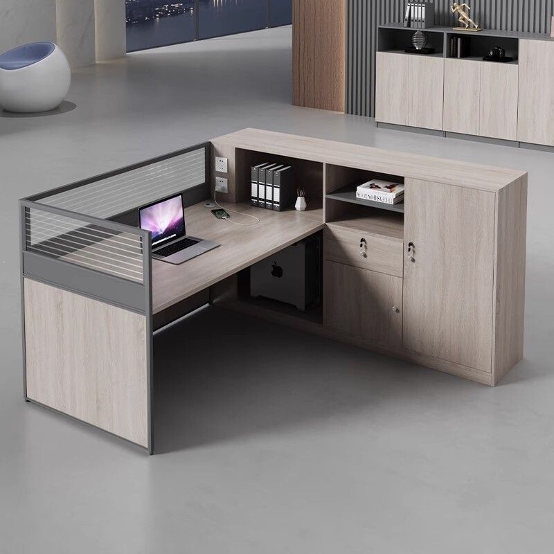 Office Staff Desk, Financial Office Desk, Simple Modern Staff Workstation, 46 Double-Person Workstation, Partitioned Cubicle Table and Chair Set Office Staff Desk, Financial Office Desk, Simple Modern Staff Workstation, 46 Double-Person Workstation, Partitioned Cubicle Table and Chair Set