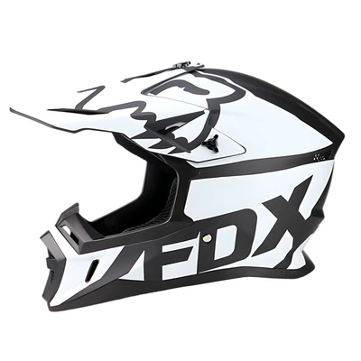 Motosiklet kaskı (dəbilqə) – Helmet Full-Face Helmet for Men - fdx-black-and-white-s-code-55-56