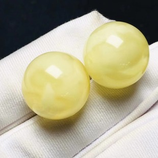Natural beeswax round beads white flower beeswax rich Wen play accessories Ketang jewelry origin supply wholesale