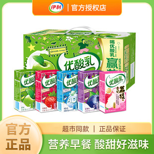Yogurt with Five Flavors, 24 Boxes, Suitable for Children, Students, and Adults, Breakfast Milk Yogurt Drink, Multiple Combinations of Milk Products