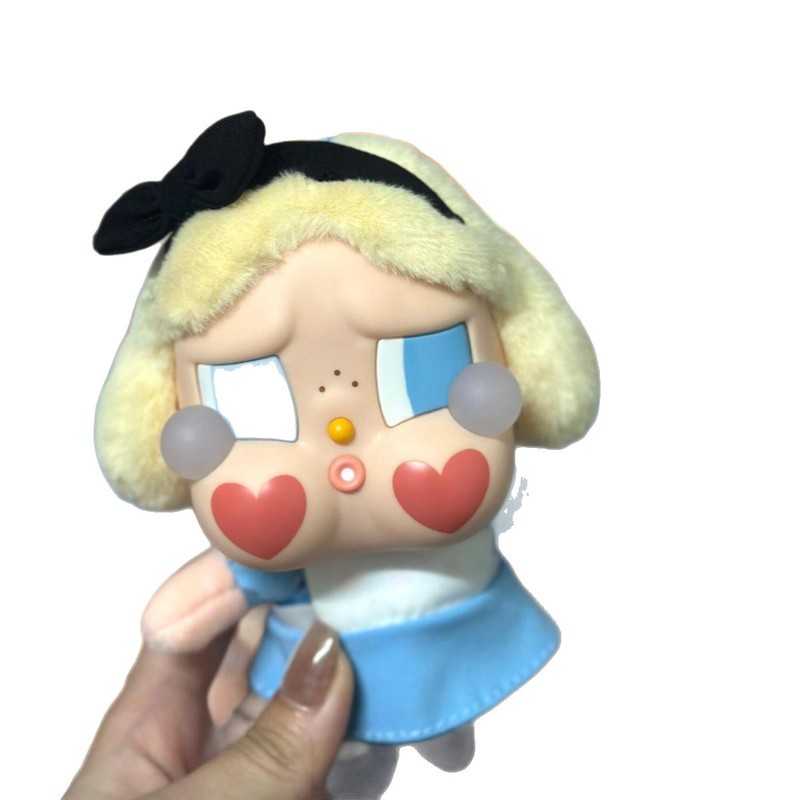 CRYBABY眼泪工厂哭娃搪胶毛绒钥匙扣挂件公仔手办潮玩盲盒摆件挂|undefined