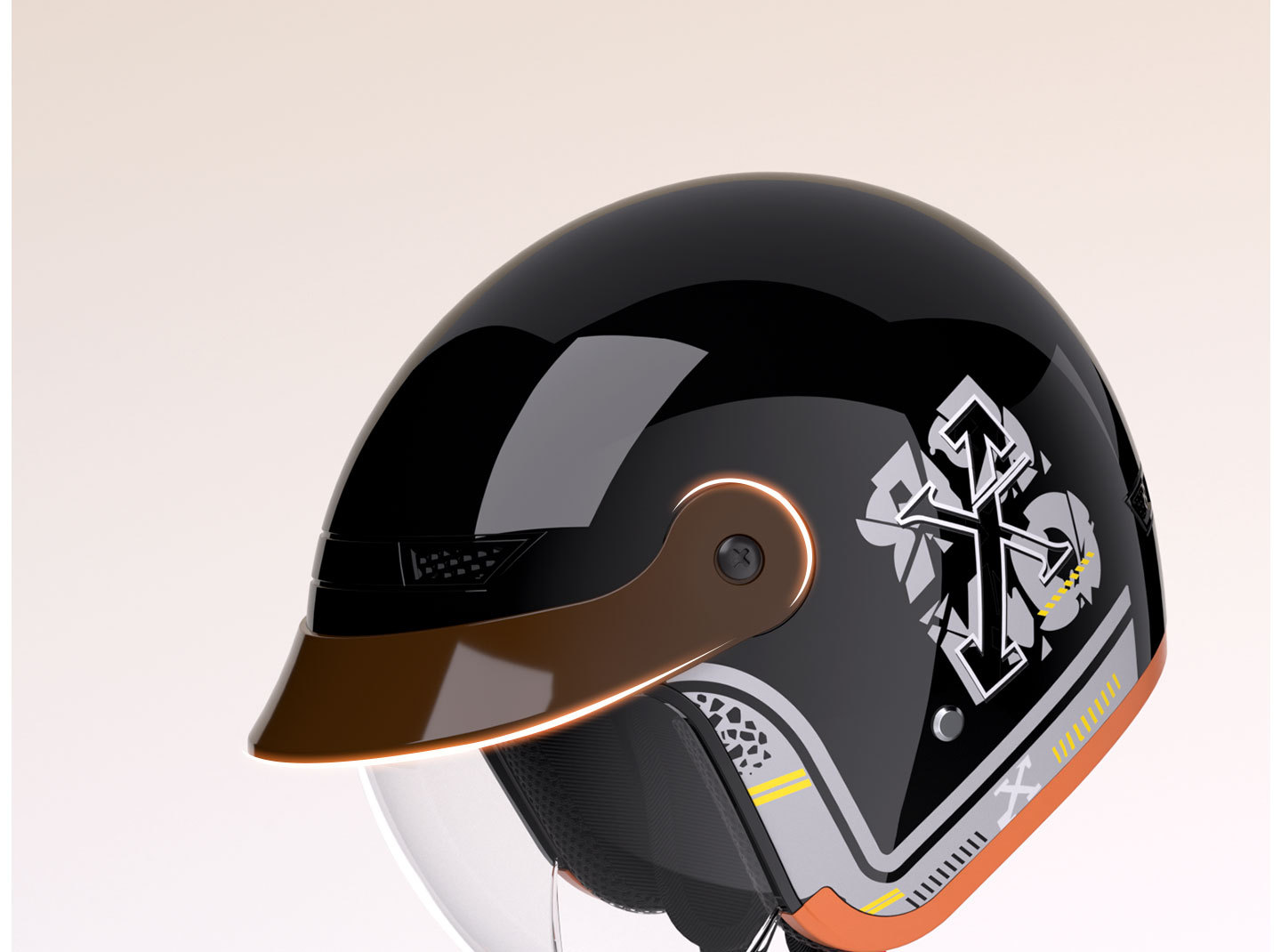 3C Certified Electric Spray-Painted Motorcycle Retractable Lens Safety Fashionable Men's and Women's Popular Anti-Fall Helmet Safety Helmet