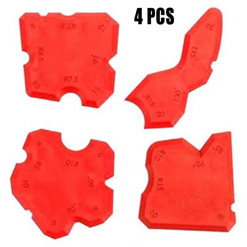 跨境货品4PCS密封胶填缝涂抹刮板角落手动嵌缝工具地板瓷砖清洁用