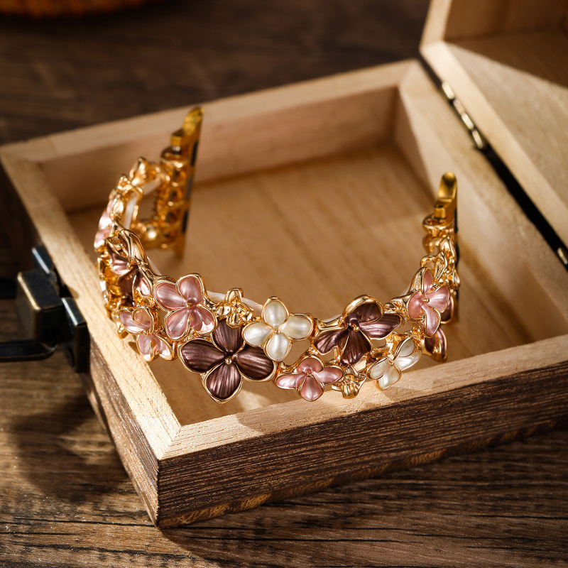 Creative colorful flower elastic strap for iwatch apple watch strap se women's new fashion bracelet