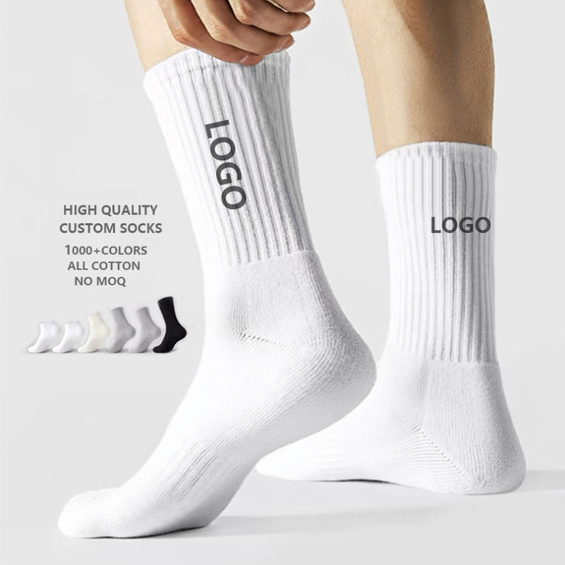 High-Quality Cotton Custom Embroidered Ankle Compression Socks for Men and Women, Suitable for Youth Spring Running