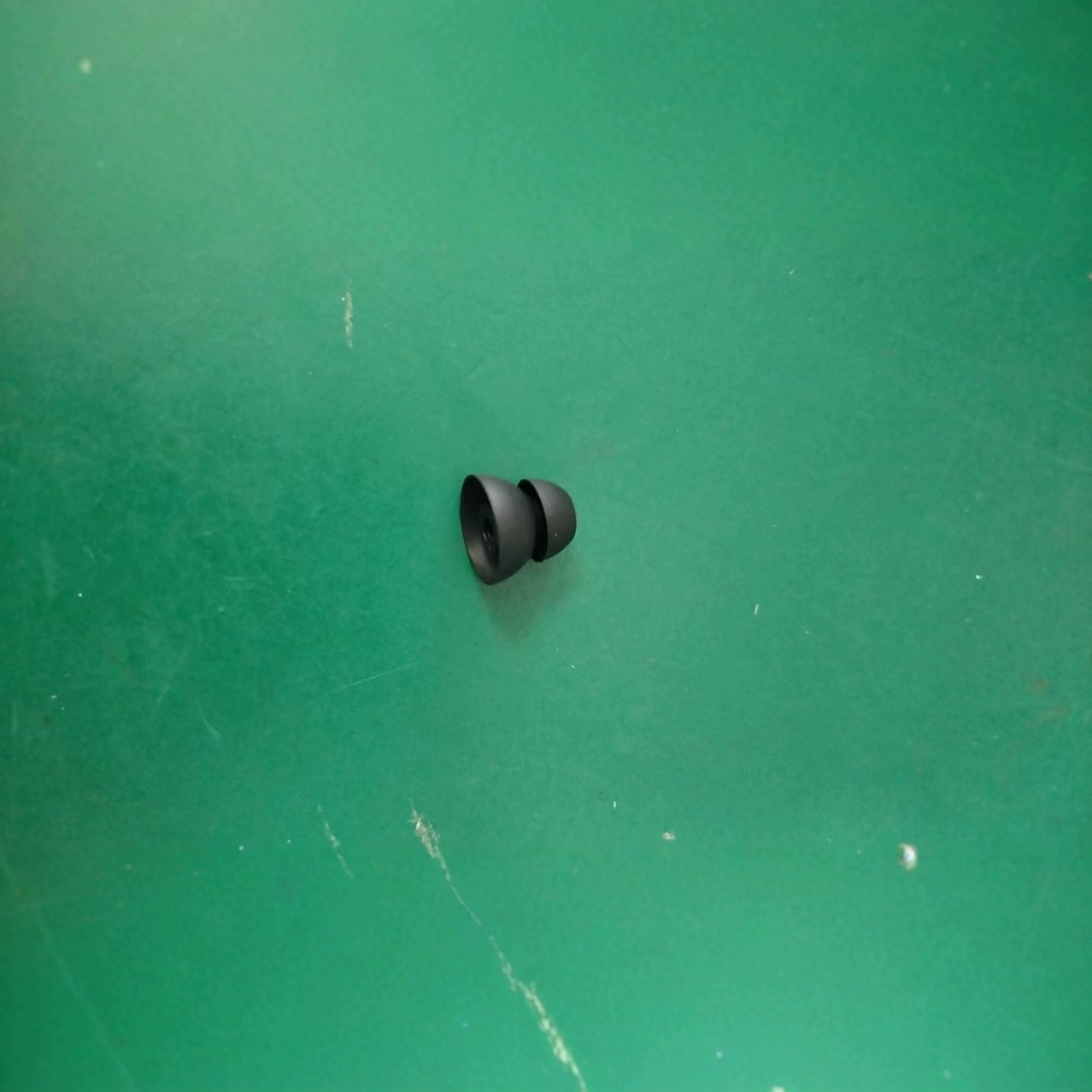 (2개) 워키 토키 헤드셋 공기 덕트 교체 고막 이어캡 실리콘 더블 레이어 블랙 귀마개 10 개