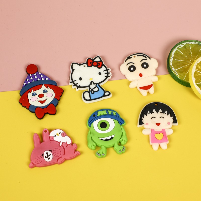 卡通可爱标牌软胶章橡胶标箱包胶章硅胶标服装商标批发