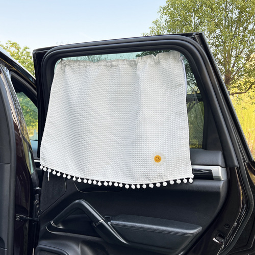 Car sunshade waffle car suction cup car sunshade cartoon children's sun protection and heat insulation car curtain