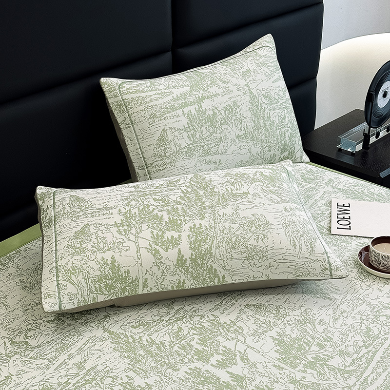Verano madre y bebé grado 5A polietileno 100% PE alfombra fresca se puede lavar en máquina Jacquard aire acondicionado sensación fresca suave cama alfombra de estilo de cama