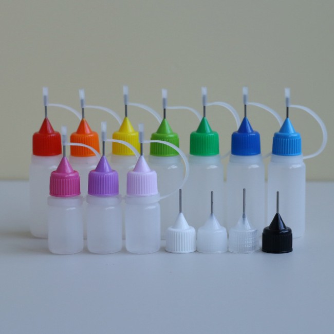 Cross-Border Pe Transparent Pinhole Bottle Syringe Bottle 5Ml10Ml30Ml Uv Glue Bottle Dispensing Bottle Nail Polish Remover Bottle