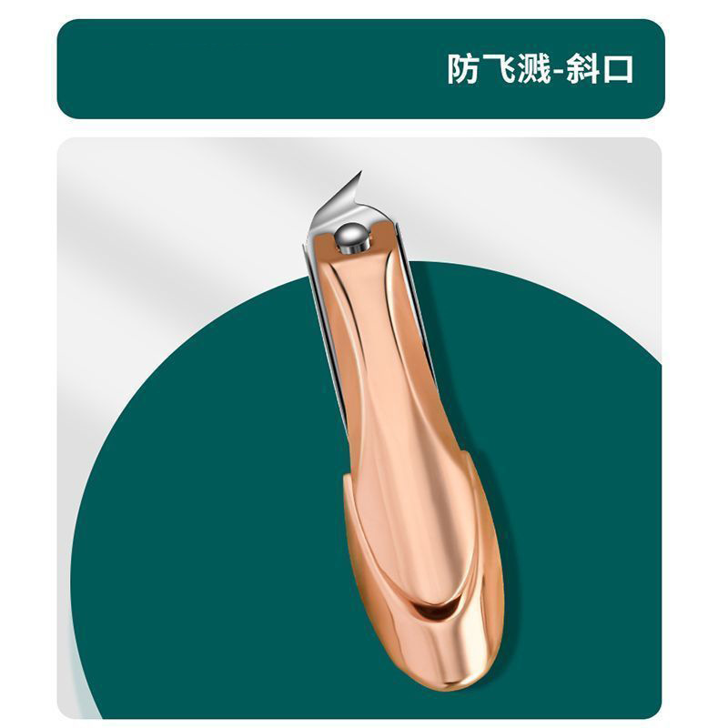 Hombres y mujeres a prueba de salpicaduras cortadora de uñas de gran tamaño, cortadora de uñas inclinada única, herramientas para el hogar, manicuras
