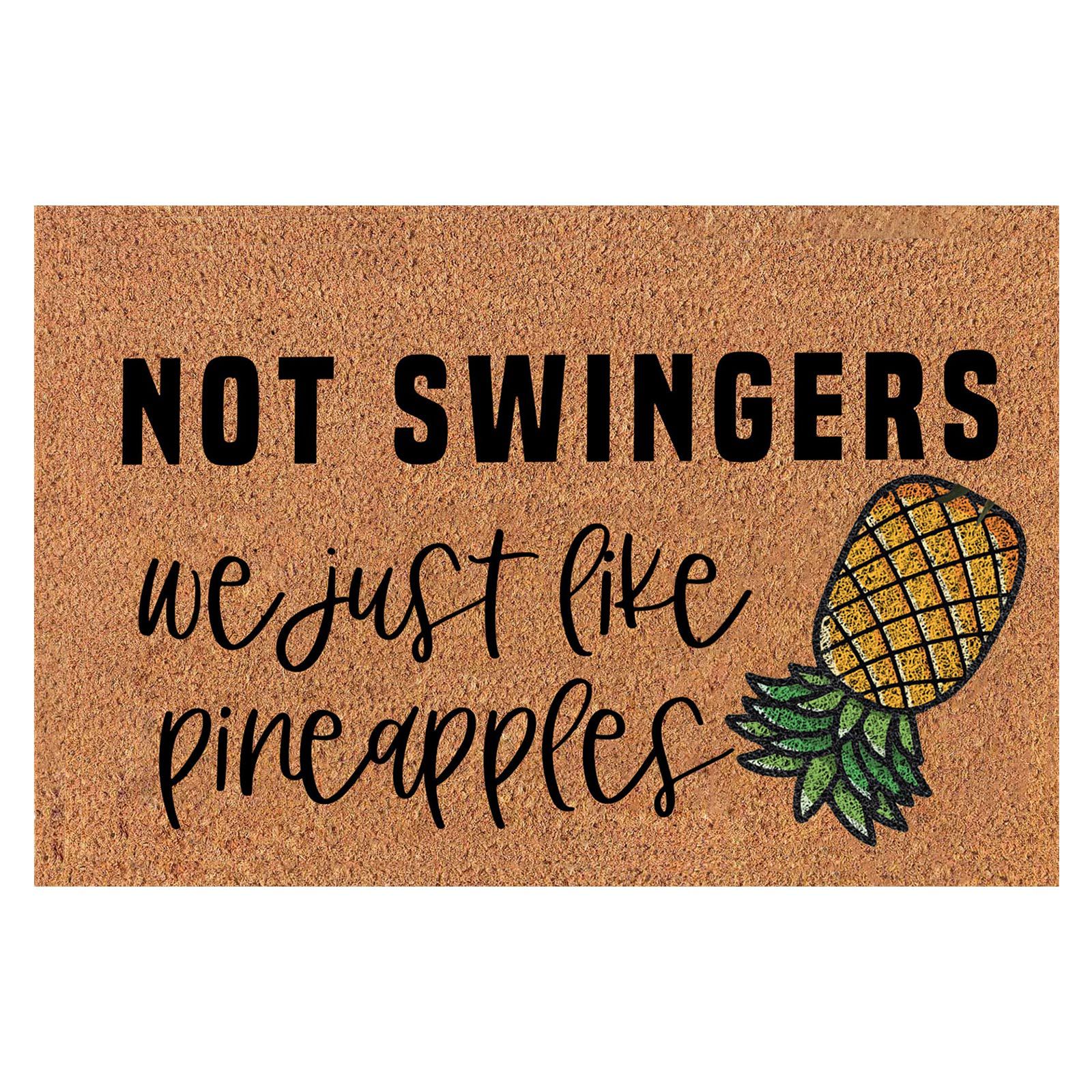 Velký koberec s ananasem, protiskluzová rohožka do vstupních dveří, savá rohožka do koupelny a kuchyně_voghion.com