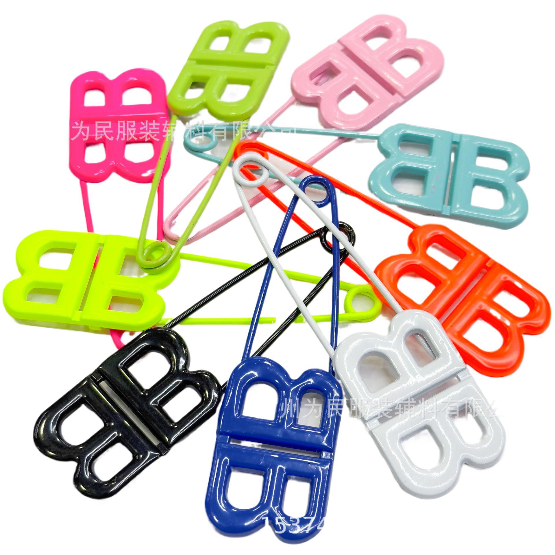 潮流精选多巴胺色收腰防走光diy装饰简约个性烤漆金属BB别针胸针