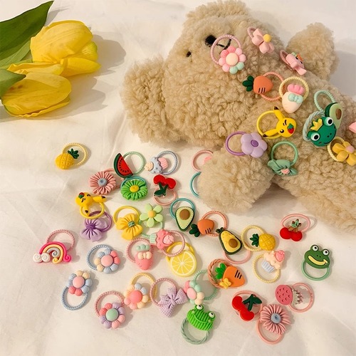 Children's thumb hair band, high elasticity, braided rubber band, baby's elasticity does not hurt the hair, cartoon headband, cute hair accessories