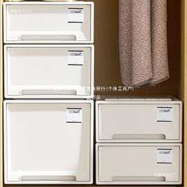 抽屉收纳箱衣柜柜子抽屉式塑料家用衣服内衣收纳盒桌面储物整理箱