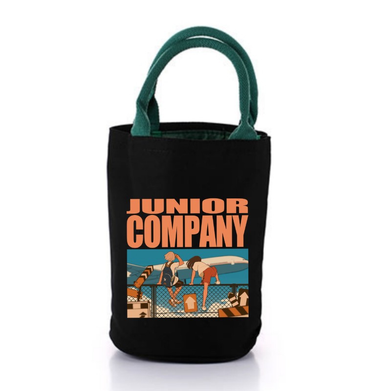 Bolsa de almuerzo de estilo japonés aislado Bento bolso estudiante almuerzo impermeable oficinista almuerzo bolsa de lona de gran capacidad