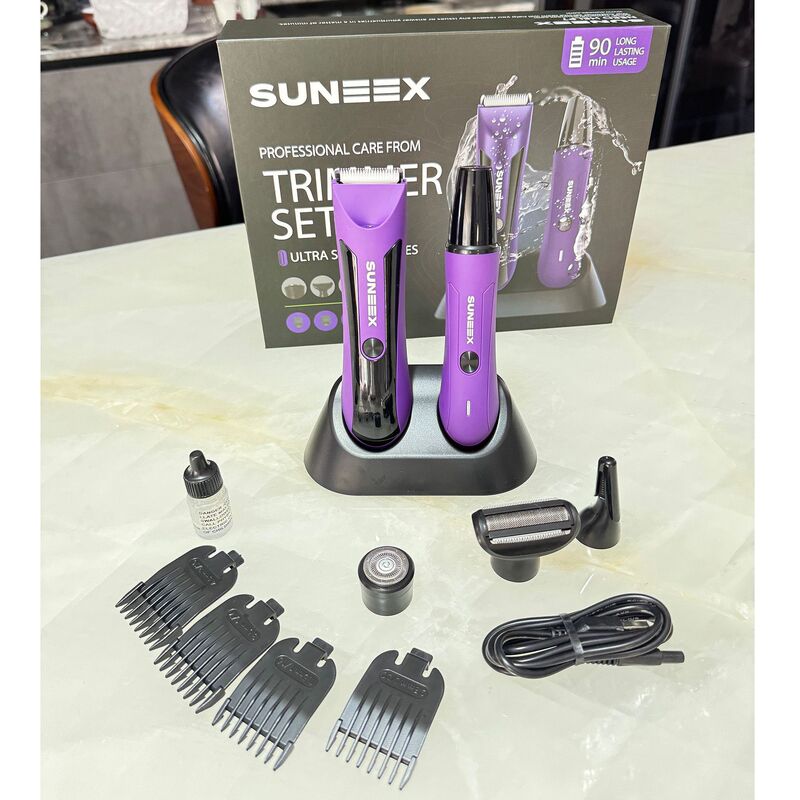 メンズ 5 in 1 セット ボディヘアカッター 鼻毛トリマー 眉毛トリマー シェーバー|undefined