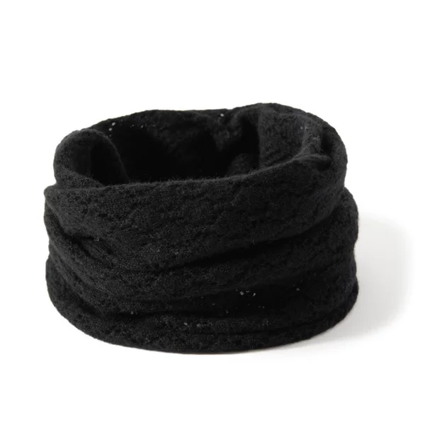 Autumn and Winter Cashmere Neck Scarf Knitted Scarf Warm Cut Out Women's Pure Color Fake Collar Cold Protection Cervical Spine Neck Scarf
