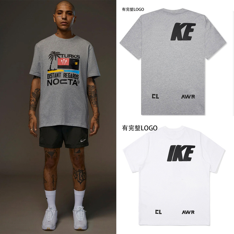 25Ss High-Quality Nocta Joint Spring and Summer Round Neck Men's and Women's Pure Cotton Short-Sleeved Tops Outdoor T-Shirts 25Ss High-Quality Nocta Joint Spring and Summer Round Neck Men's and Women's Pure Cotton Short-Sleeved Tops Outdoor T-Shirts