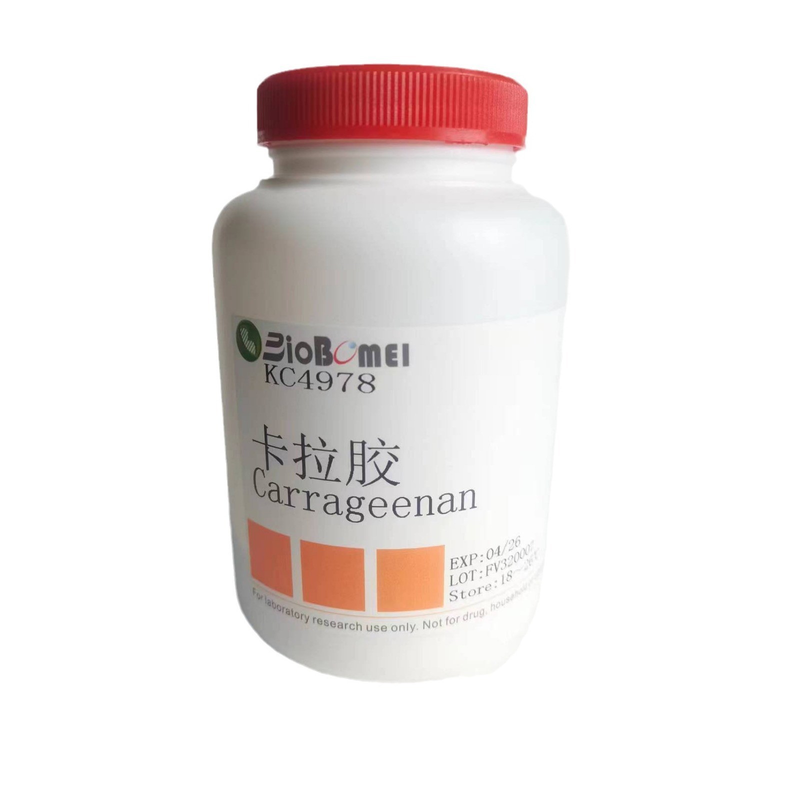 卡拉胶/ 角叉胶/ 角叉菜胶 凝胶强度1100 科研实验试剂9000-07-1