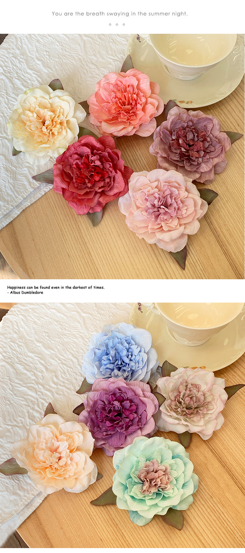 Sweet Simple Style Flower Raw Silk Hair Clip 1 Piece display picture 2