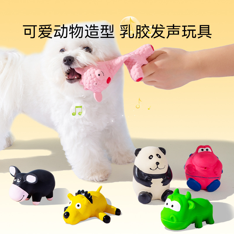 Lindo juguete de sonido de perro en forma de animal auto-Hola aliviar artefacto tapado mascota molar resistente a la mordedura cachorro oso de peluche