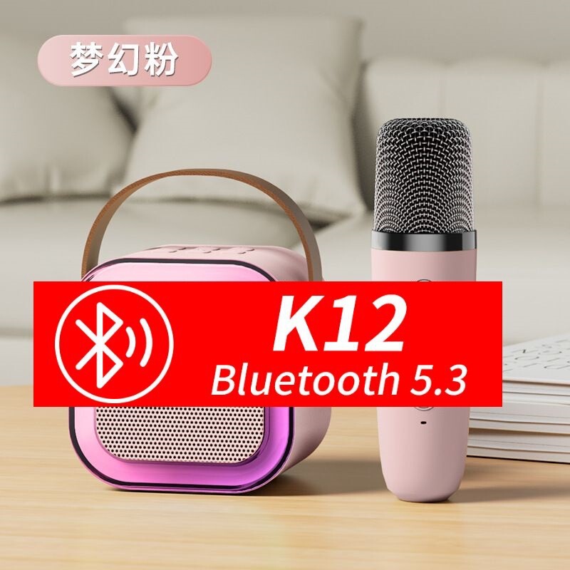 K12 マイクオーディオマイクホーム KTV セットワイヤレス Bluetooth 子供用スクエアダンススピーカー一体型歌唱機|undefined