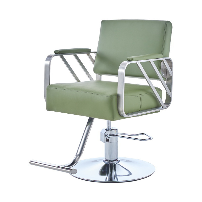 Fábrica directa barbería silla salón de peluquería silla de corte de pelo elevador red silla de acero inoxidable corte de pelo