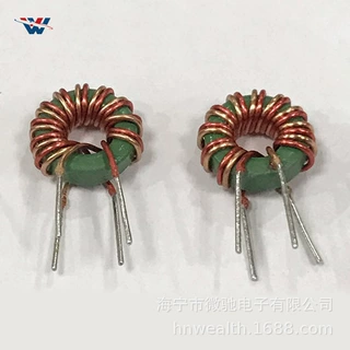 环形插件电感100UH 3A 线径0.4mm两脚立式 5026磁环储能滤波电感
