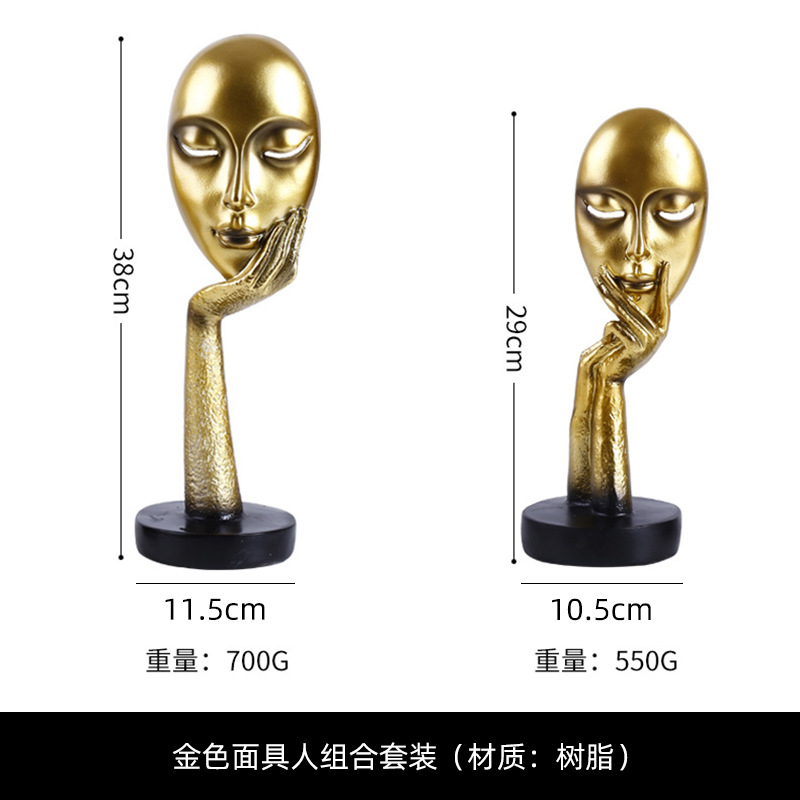 リビングルームの置物は軽くて豪華で高級な雰囲気のお酒棚の装飾品です。