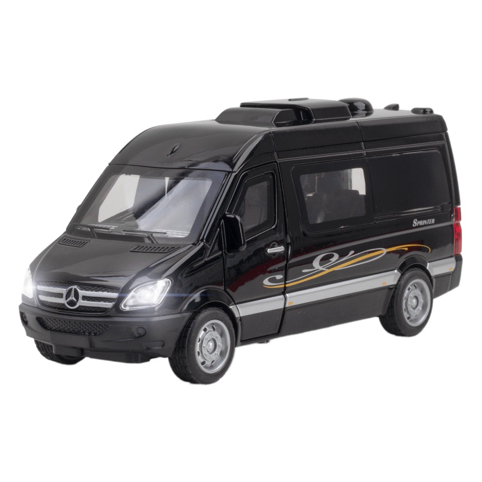 Chimei modelo de coche de aleación 1:32 Big Ben spinter Tire hacia atrás Puerta Abierta niño juguete RV con sonido y luz adornos