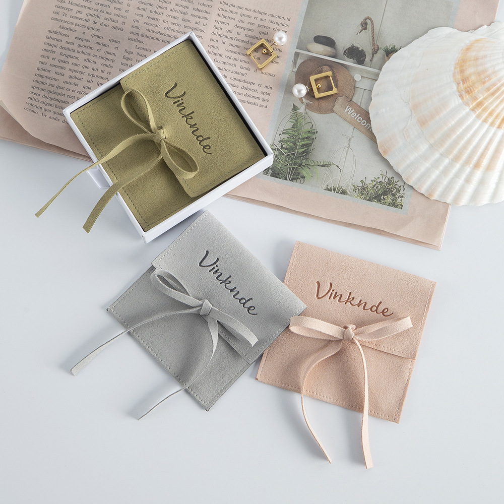 1 Piece Cloth Simple Style Daily Solid Color Jewelry Packaging Bags display picture 8