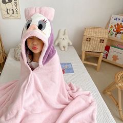 サンゴの毛のバスローブの子供のバスタオルのマントはa類の赤ちゃんを卸売りします。