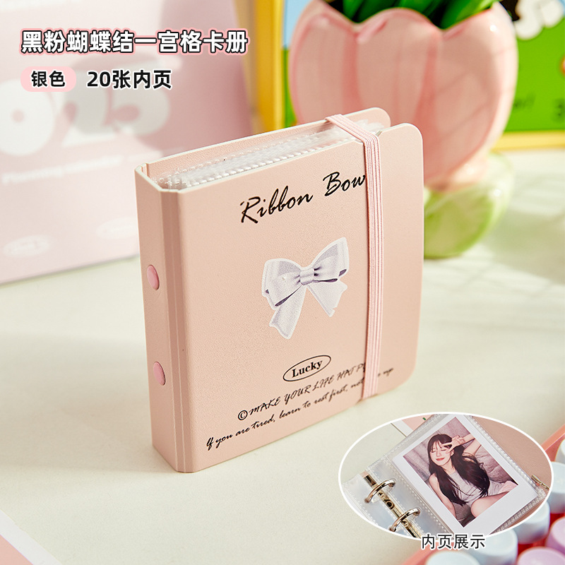 Álbum de tarjetas fresco pequeño estilo ins Folleto nuevo álbum de fotos Polaroid de alto valor para niñas persiguiendo estrellas Álbum de almacenamiento de tarjetas pequeñas de 3 pulgadas